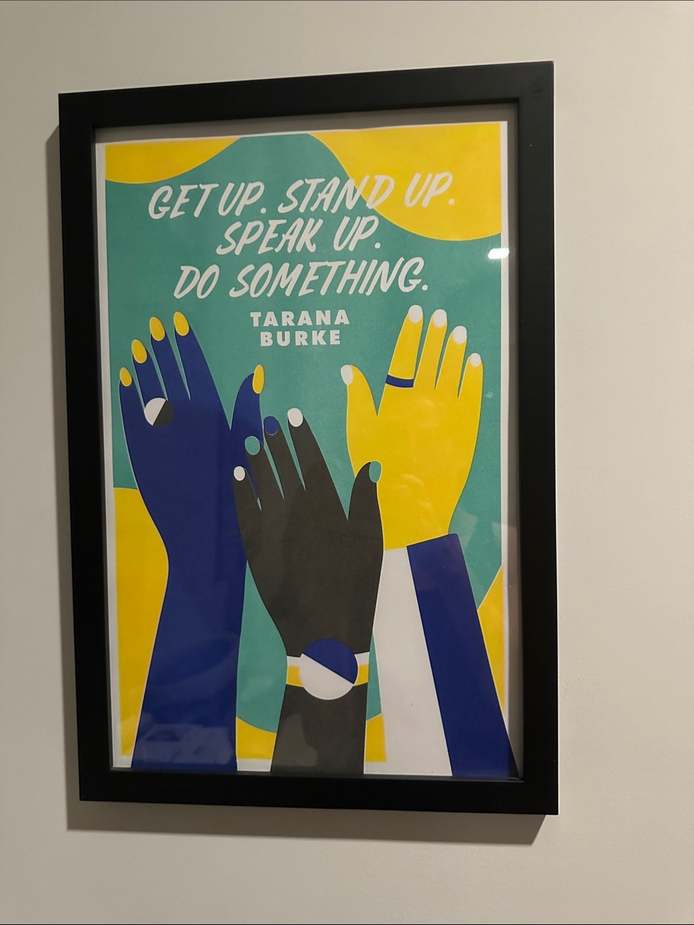 Motivational Wall Art Print - Teal, Yellow, Blue